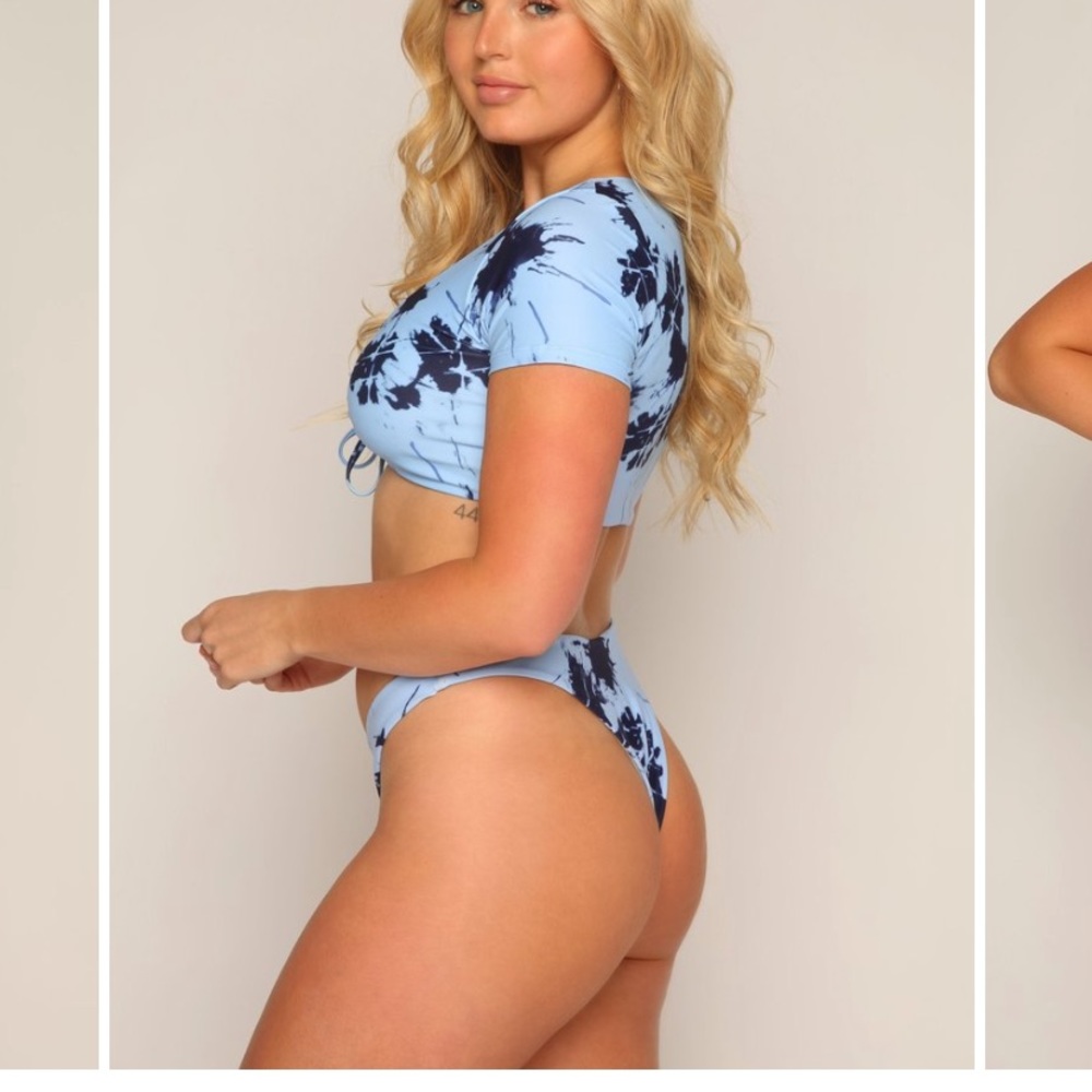 Tie dye bathing suit bottom - Picture 2 of 3